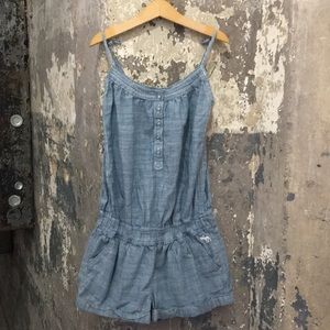 Girls Abercrombie denim romper size 10-12
